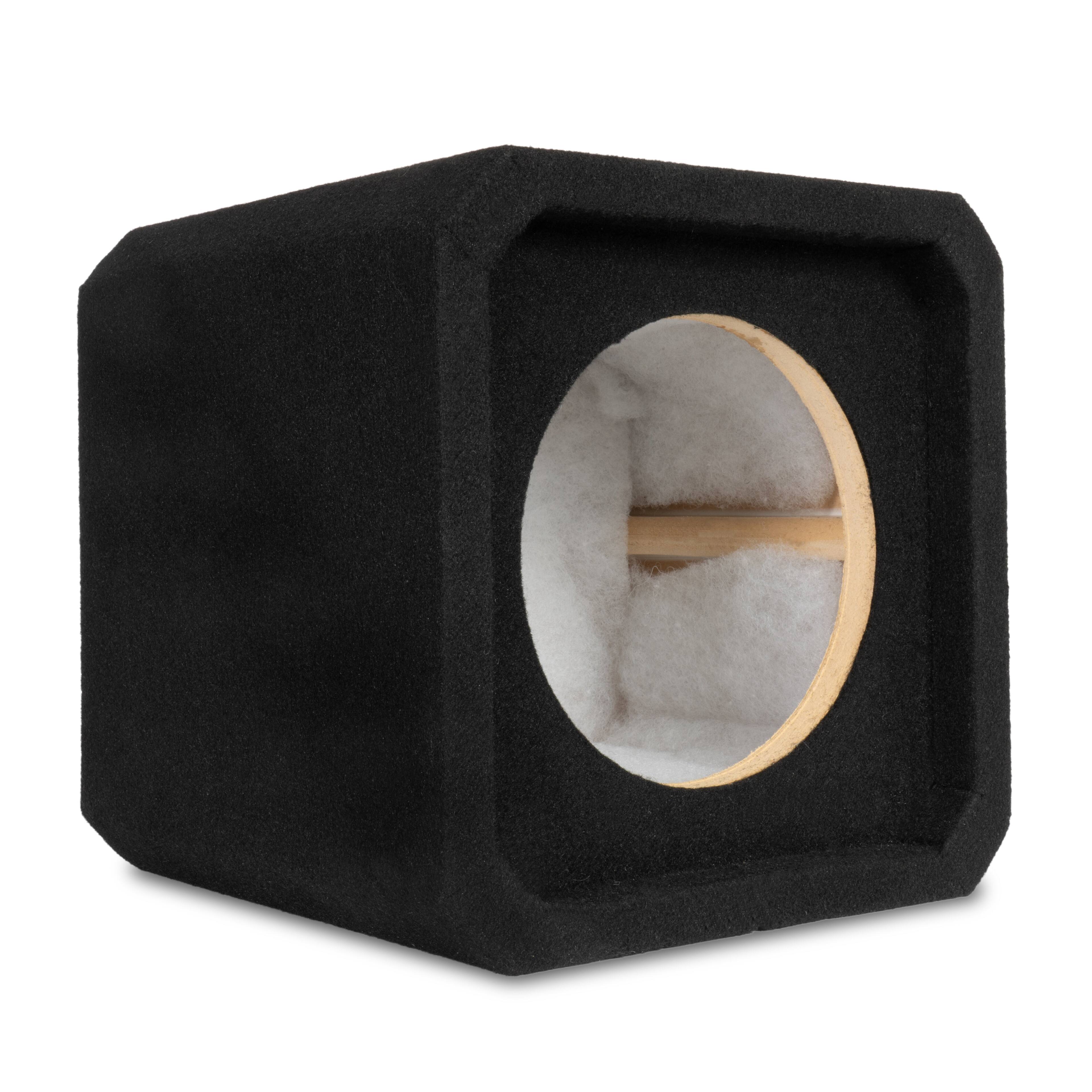 Back. NVX - NE81S Single 8" Sealed 3/4" MDF Subwoofer Enclosure.