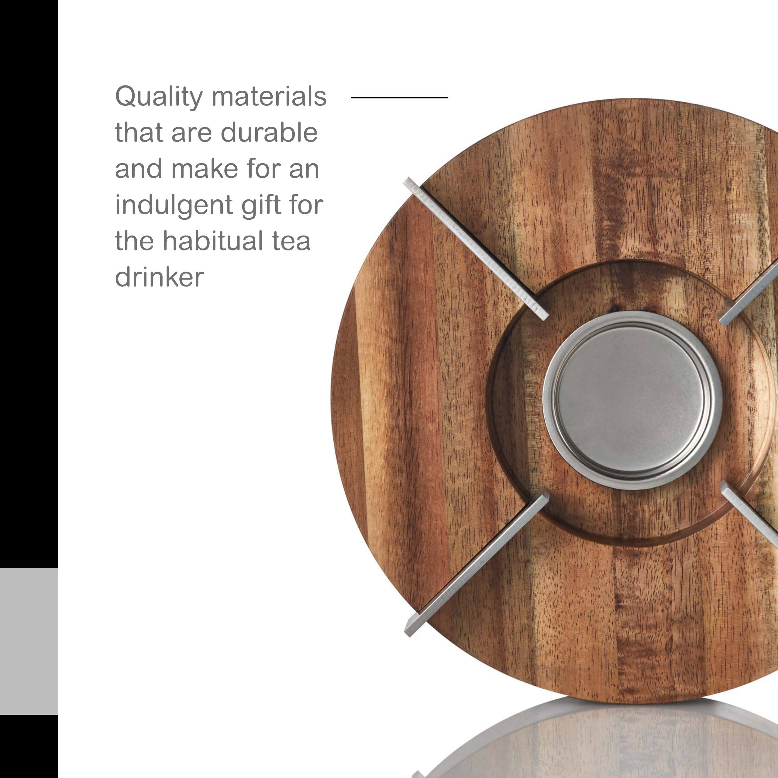 Quality materials that are durable and make for an indulgent gift for the habitual tea drinker
