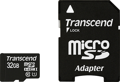Best Buy: Transcend microSDHC UHS-I Class 10 Memory Card TS32GUSDU1