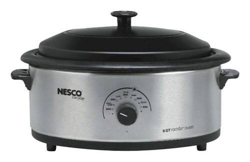 Front. Nesco - 6-Quart Roaster - Stainless-Steel.