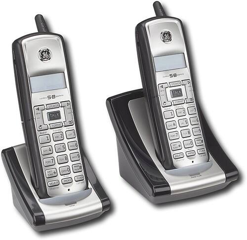 Angle Standard. GE - 5.8GHz Expandable Analog Cordless Phone System with Call-Waiting Caller ID.