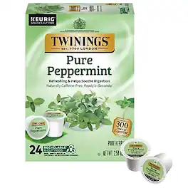 Twinings - Pure Peppermint Herbal Tea, Keurig® K-Cup® Pods, 24/Box (TNA85813)