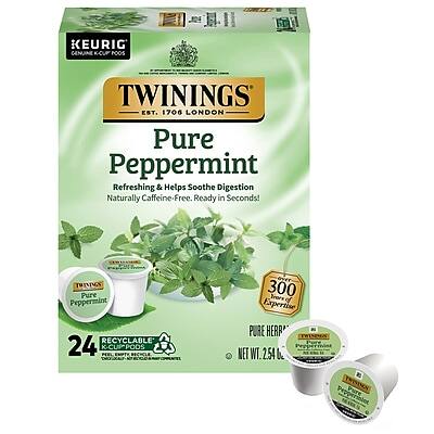 Twinings - Pure Peppermint Herbal Tea, Keurig® K-Cup® Pods, 24/Box (TNA85813)