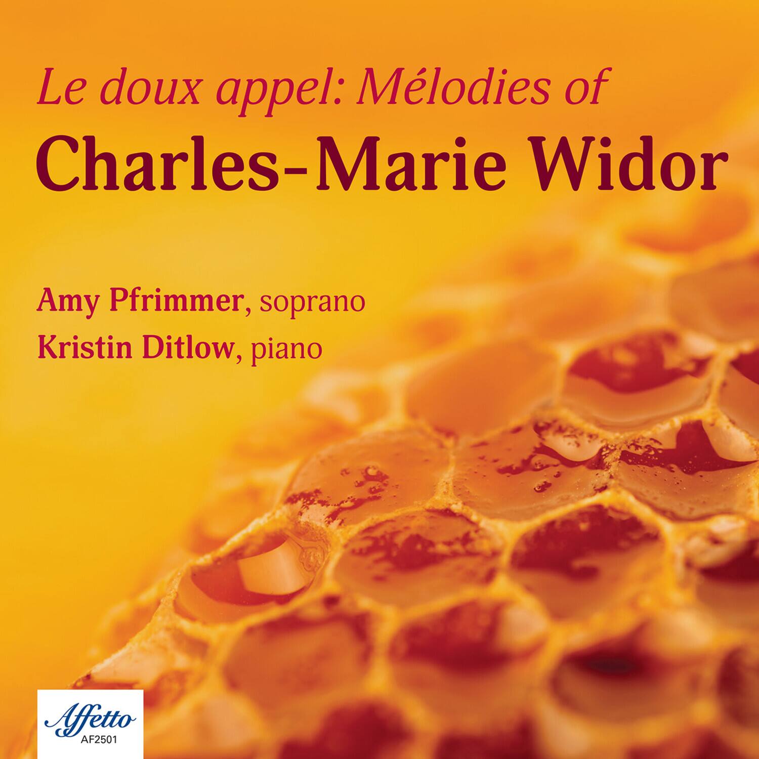 Amy Pfrimmer - Widor: Le doux Appel   - COMPACT DISCS [CD]