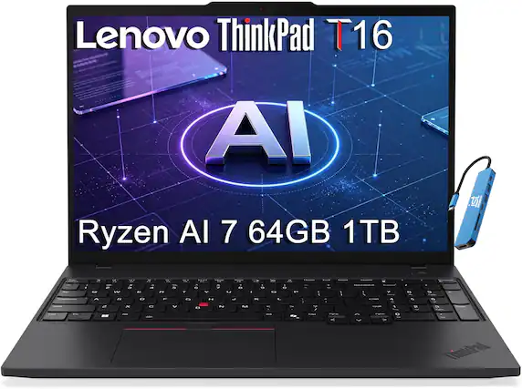 Lenovo ThinkPad T16
AI Ryzen AI 7 64GB 1TB