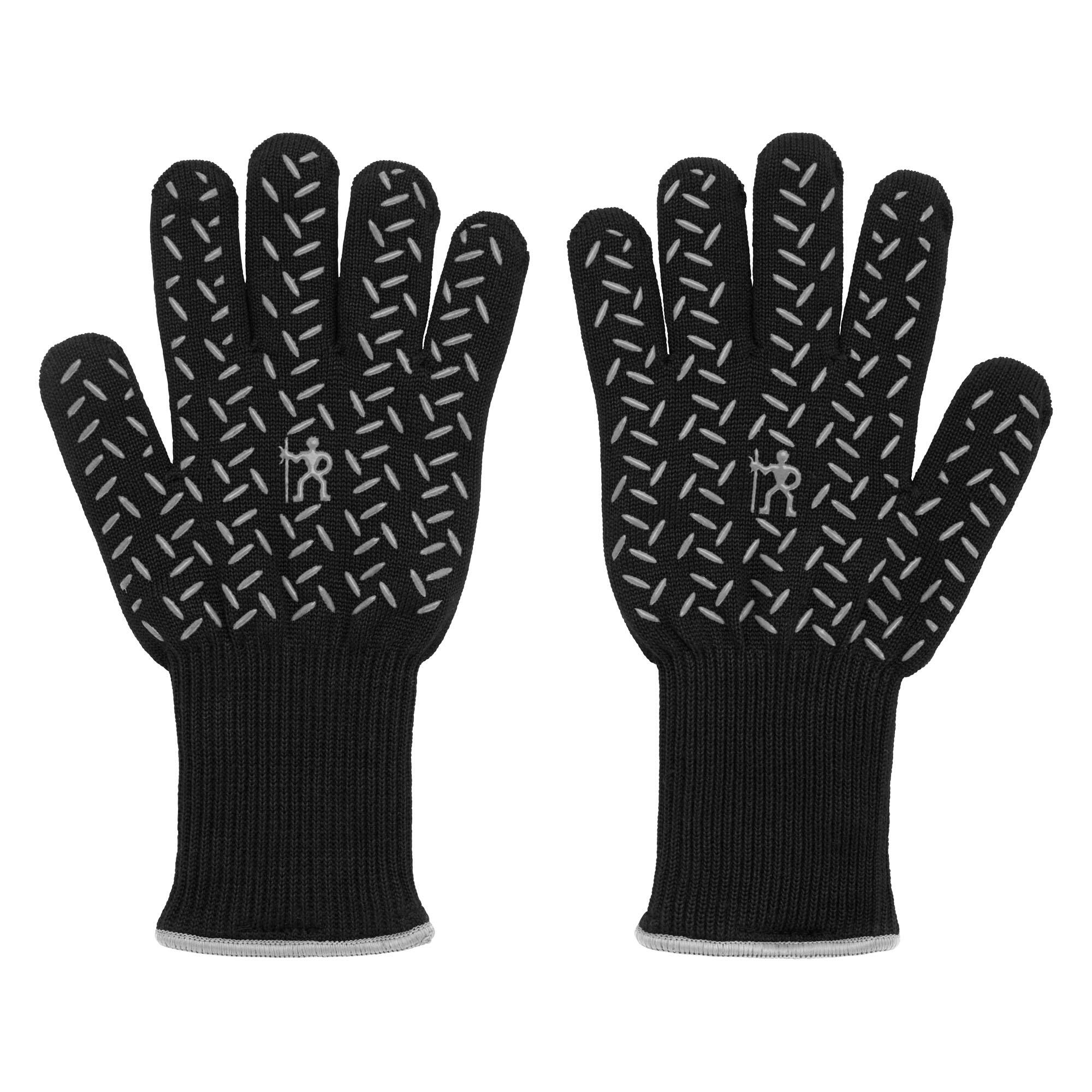 Alt View 7. Henckels - Henckels BBQ Heat Resistant Grill Gloves - Black.