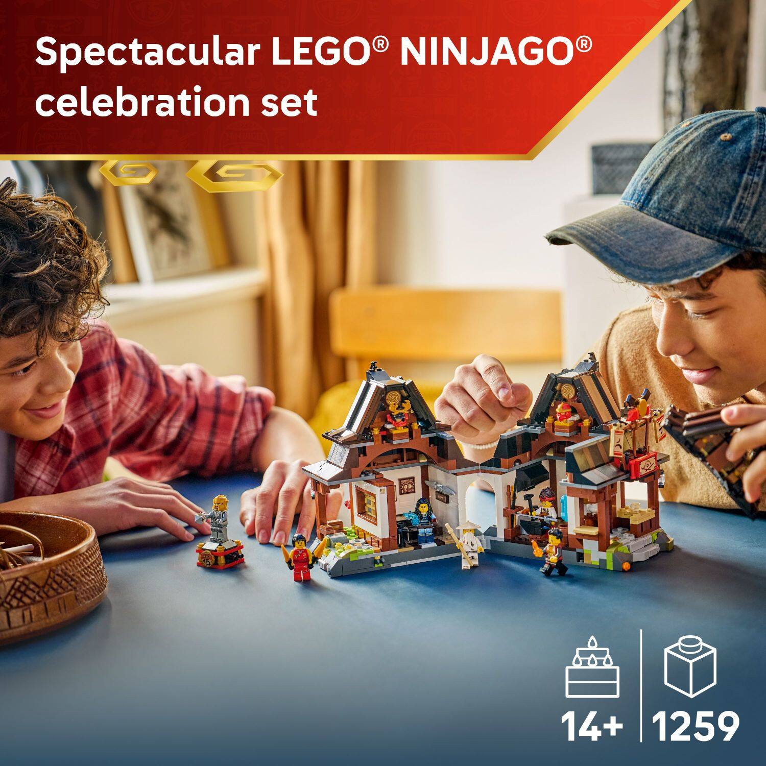 Spectacular LEGO® NINJAGO® celebration set

14+ 1259