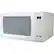 Left. Panasonic - 2.2 Cu. Ft. Full-Size Microwave - White.