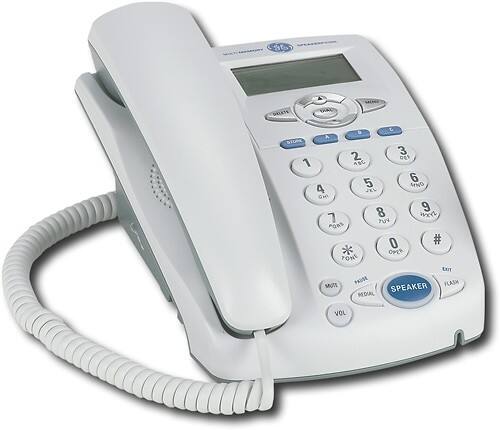 Alt View Standard 1. GE - Corded Phone with Caller ID.