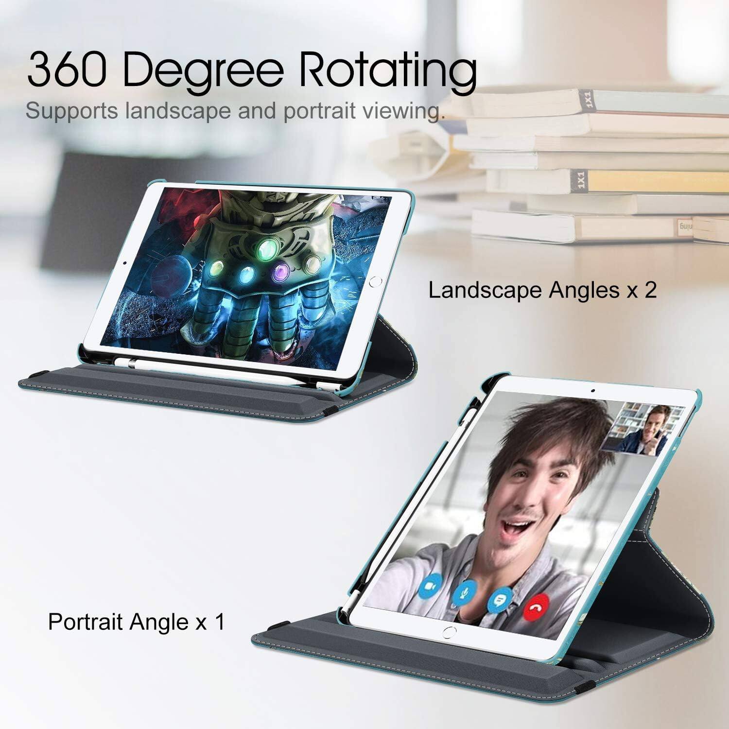 360 Degree Rotating  
Supports landscape and portrait viewing.  
Landscape Angles x 2  
Portrait Angle x 1