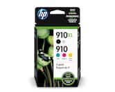 HP - 910XL/910 Multipack Ink Cartridges, 4/Pack (3JB41AN#140) - Black|Cyan|Magenta|Yellow
