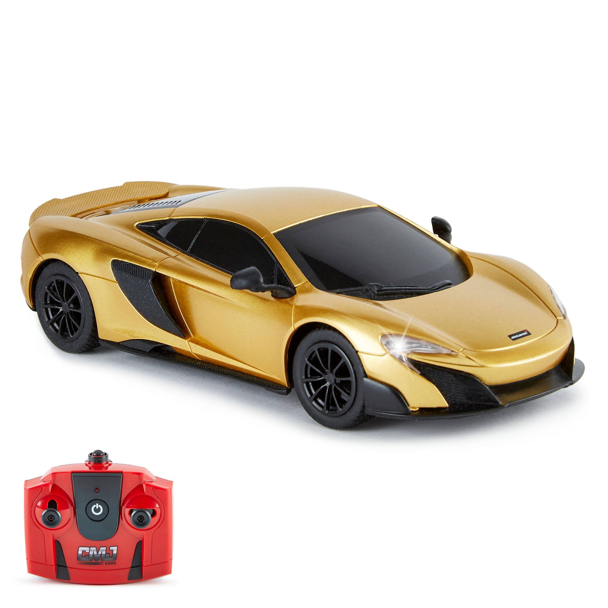 Front. CMJ RC Cars - CMJ RC Cars: McLaren 675LT - Gold - 1:24 Scale, 2.4GHz, LED Headlights.