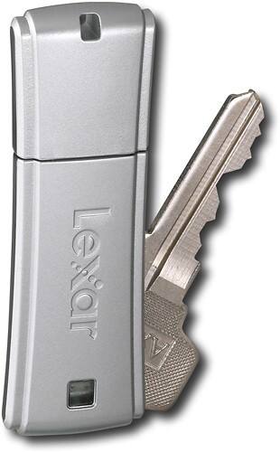 Angle Standard. Lexar - Secure II 256MB USB 2.0 JumpDrive.