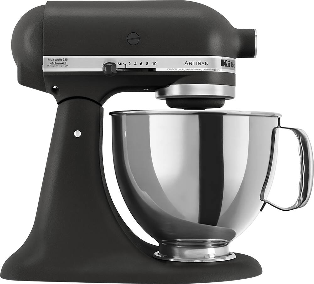 Angle. KitchenAid - Artisan Series 5-Quart Tilt-Head Stand Mixer - Cast Iron Black.