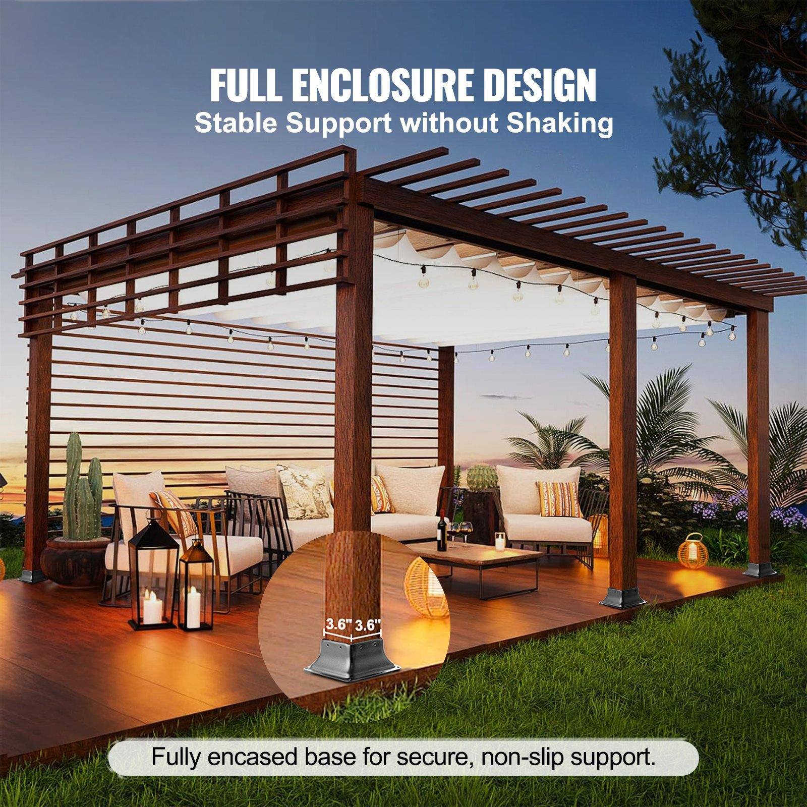 FULL ENCLOSURE DESIGN  
Stable Support without Shaking  

Fully encased base for secure, non-slip support.  

3.6" 3.6"