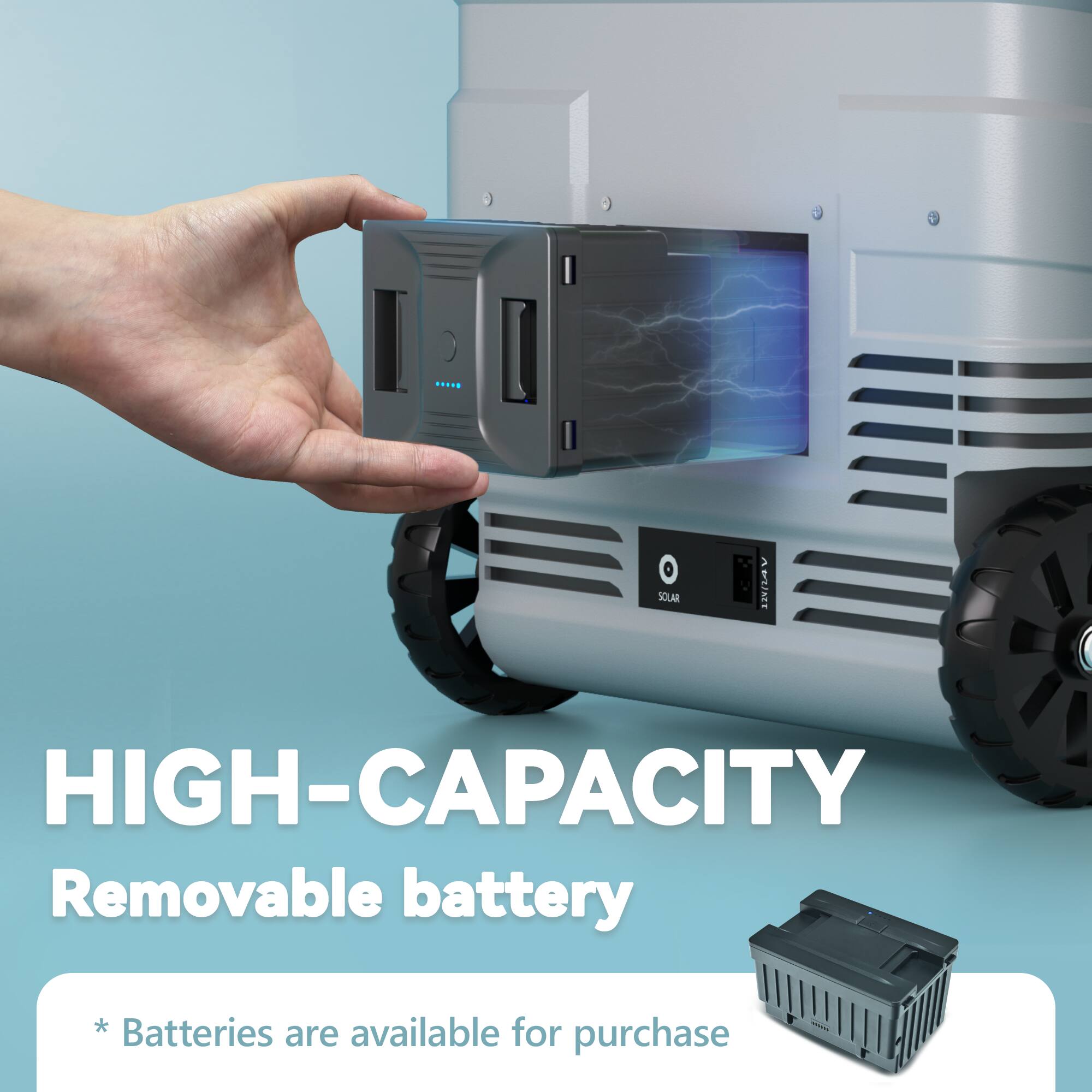 SOLAR > UUAT

HIGH-CAPACITY Removable battery

* Batteries are available for purchase