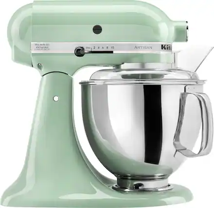 Front. KitchenAid - KitchenAid Artisan Series 5 Quart Tilt-Head Stand Mixer - KSM150PSPT.