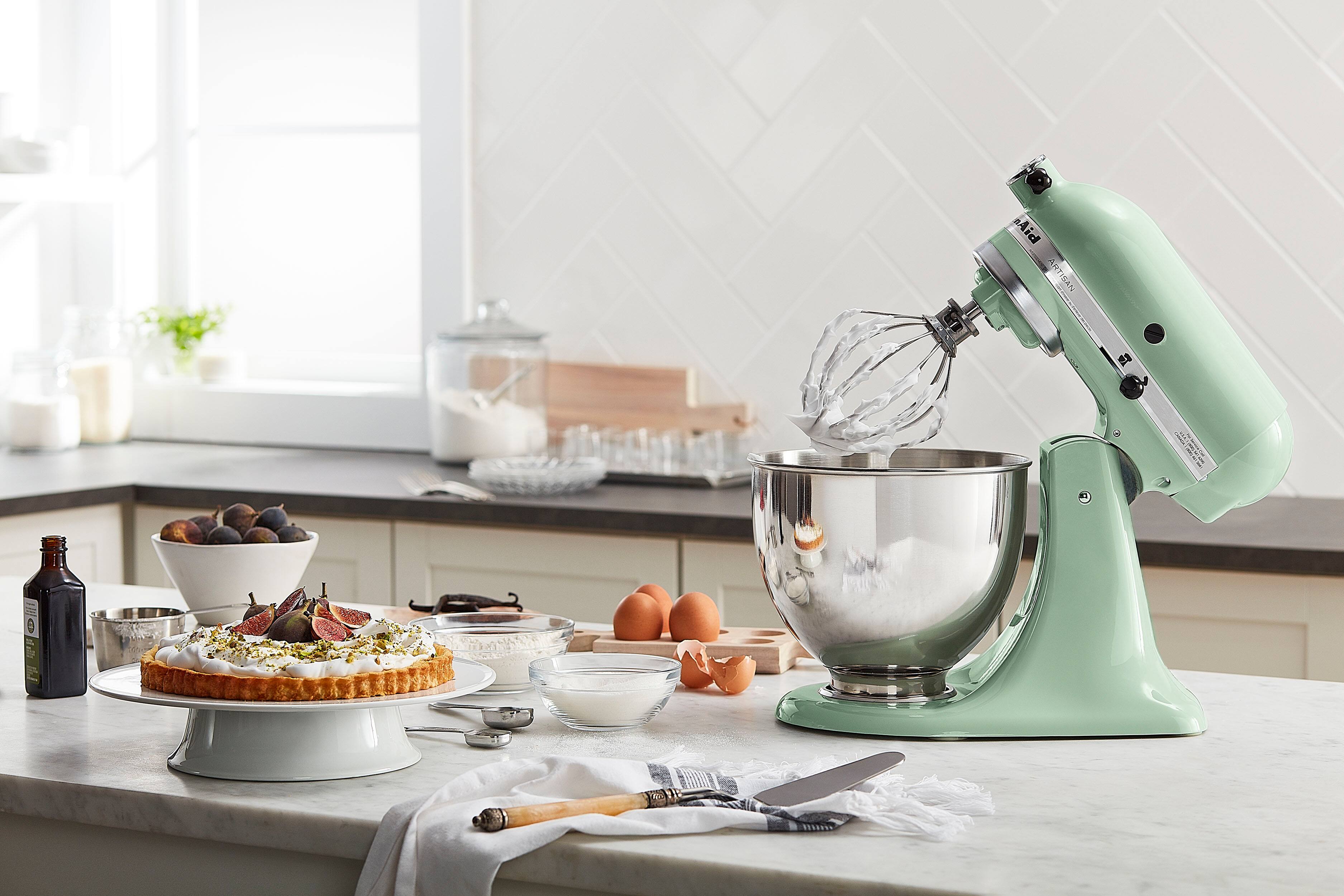 Alt View 40. KitchenAid - KitchenAid Artisan Series 5 Quart Tilt-Head Stand Mixer - KSM150PSPT.