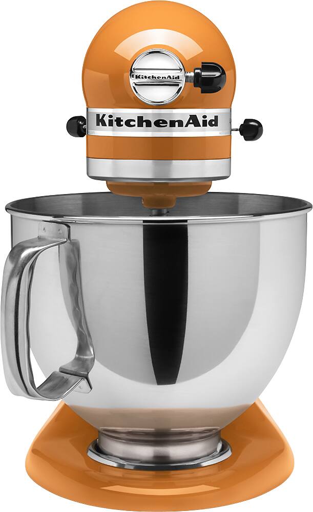 Alt View 13. KitchenAid - KSM150PSTG Artisan Series Tilt-Head Stand Mixer - Tangerine.