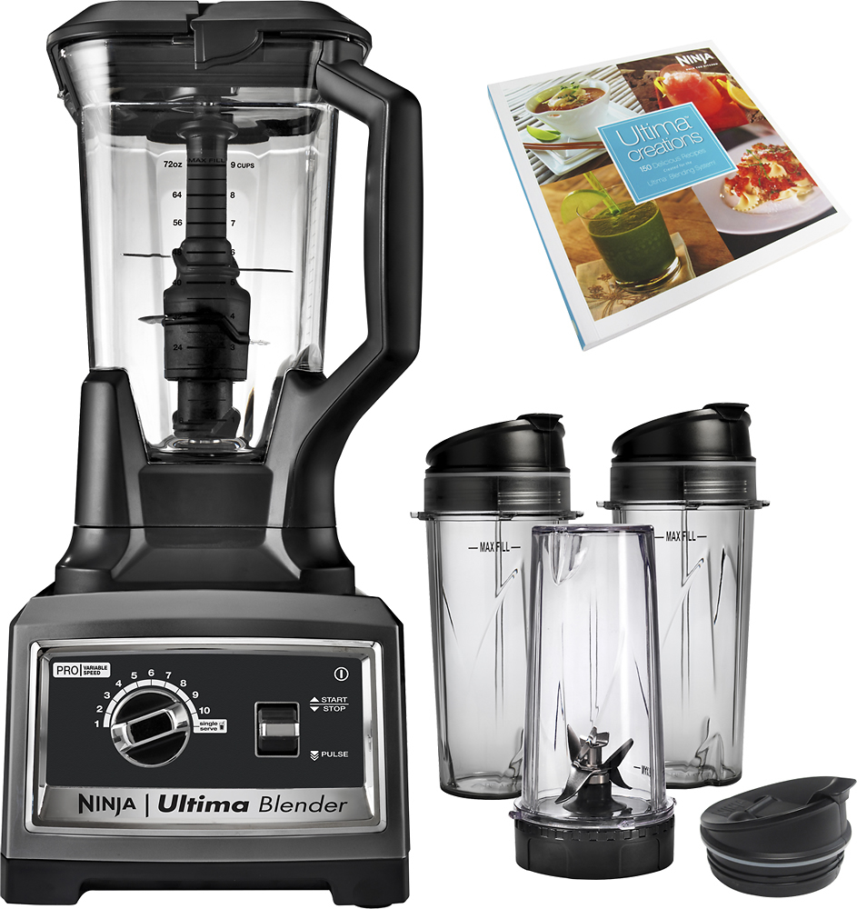 Best Buy: Ninja Ultima 72-Oz. Blender Black/Chrome BL810