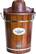 Front. Nostalgia - ICMP600WD 6-Quart Wood Bucket Ice Cream Maker - Woodgrain.