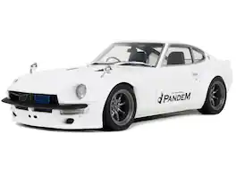 2015 Nissan PANDEM Fairlady Z RHD (Right Hand Drive) White Limited Edition to 2000 pieces 1/18 Model Car by Otto Mobile