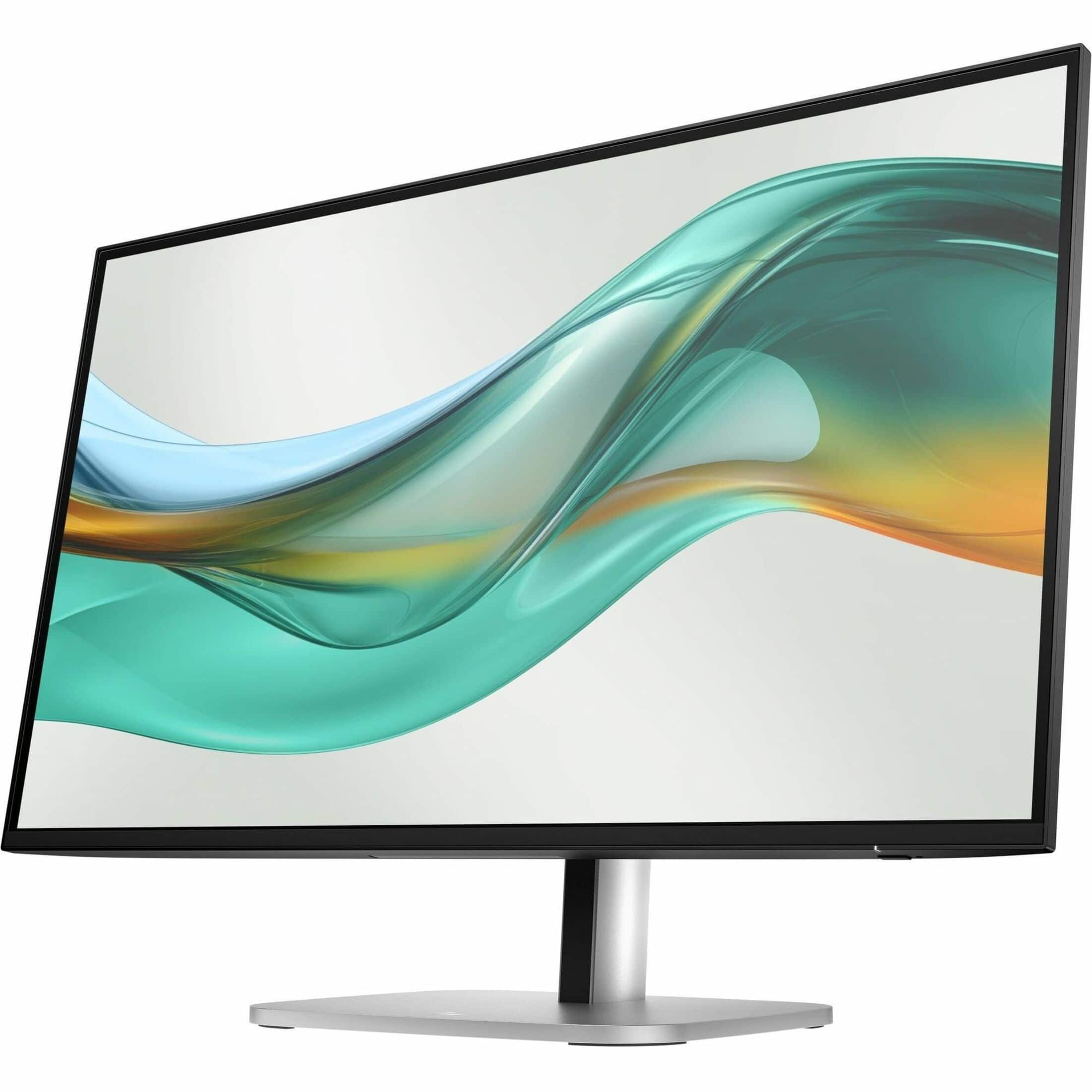 HP - 27" IPS LED 100Hz Monitor (USB, HDMI) - Jet Black, Black, Silver - Front_Zoom