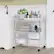 Alt View 4. Costway - 4 Drawer Rolling Storage Cart Scrapbook Paper Office School Organizer - Clear.