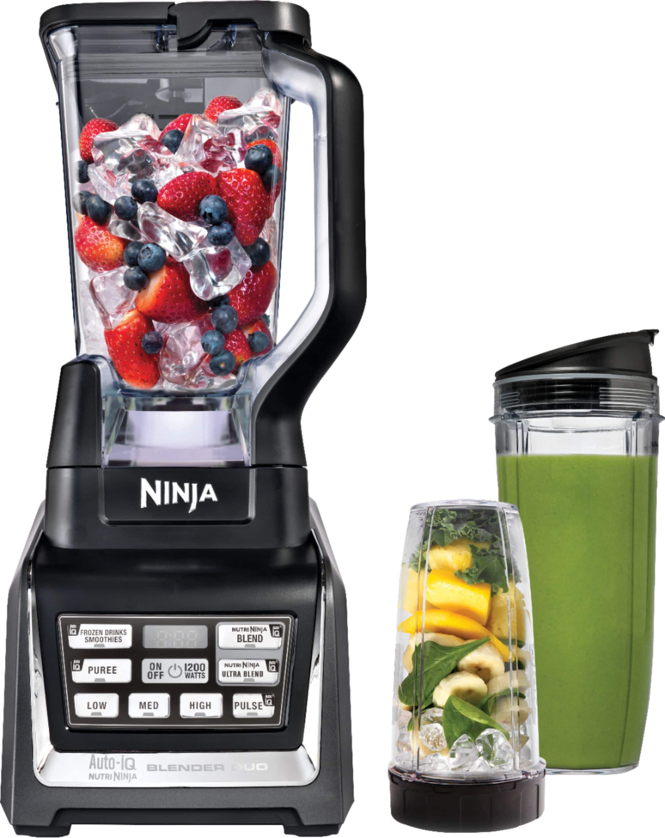 Alt View 13. Ninja - Nutri Ninja 72-Oz. Blender Duo with Auto IQ - Black/Silver.