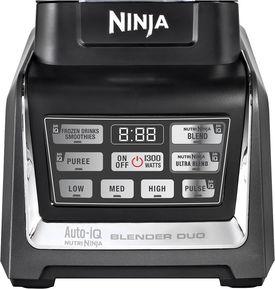 Alt View 1. Ninja - Nutri Ninja 72-Oz. Blender Duo with Auto IQ - Black/Silver.