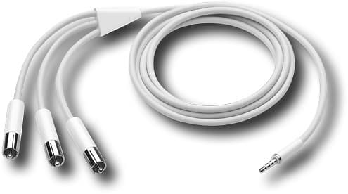 Front Standard. Apple® - A/V Cable for Apple® iPod™.