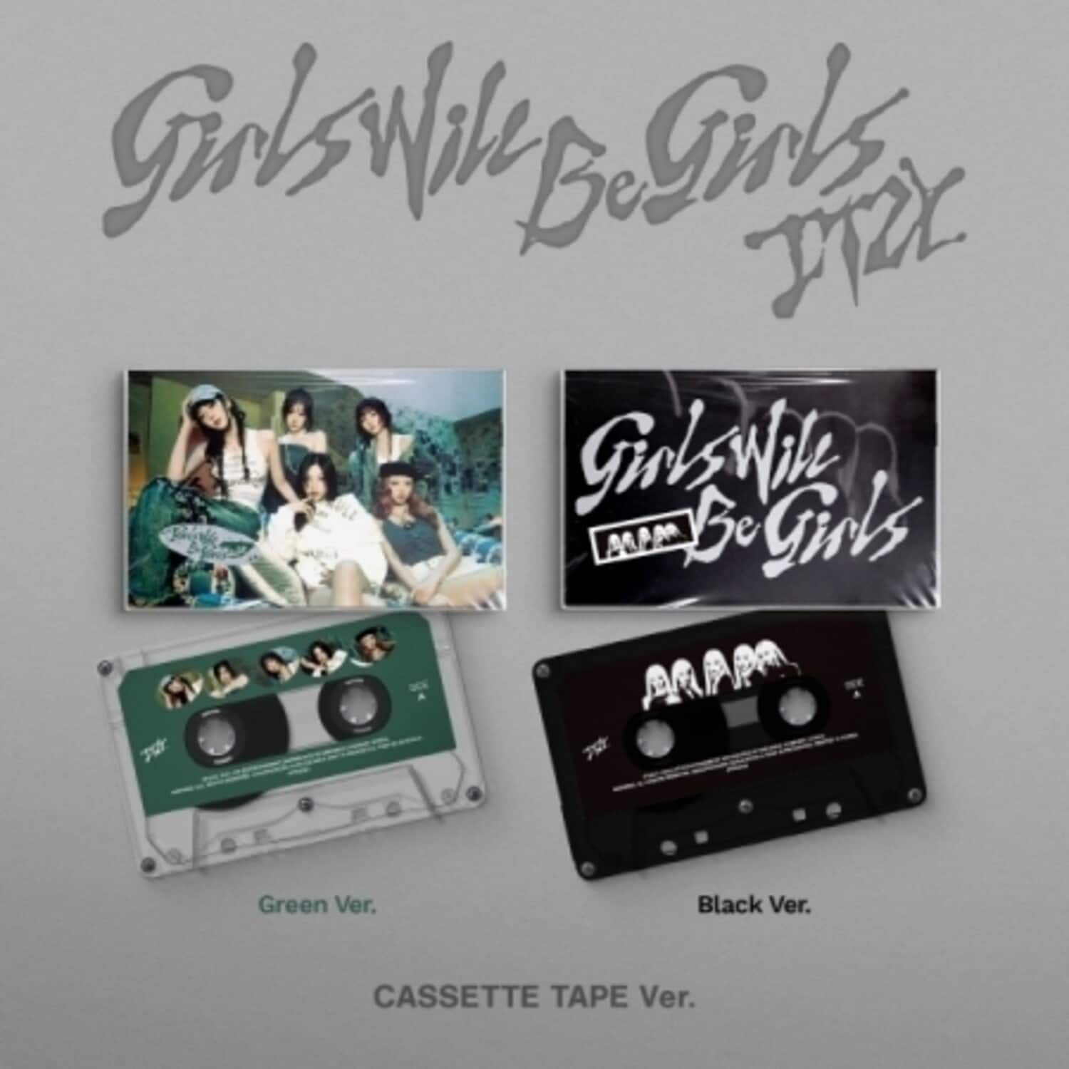ITZY - Girls Will Be Girls - Cassette Tape Version - incl, Booklet, Sticker, Digital Photocard, Polaroid- CASSETTES