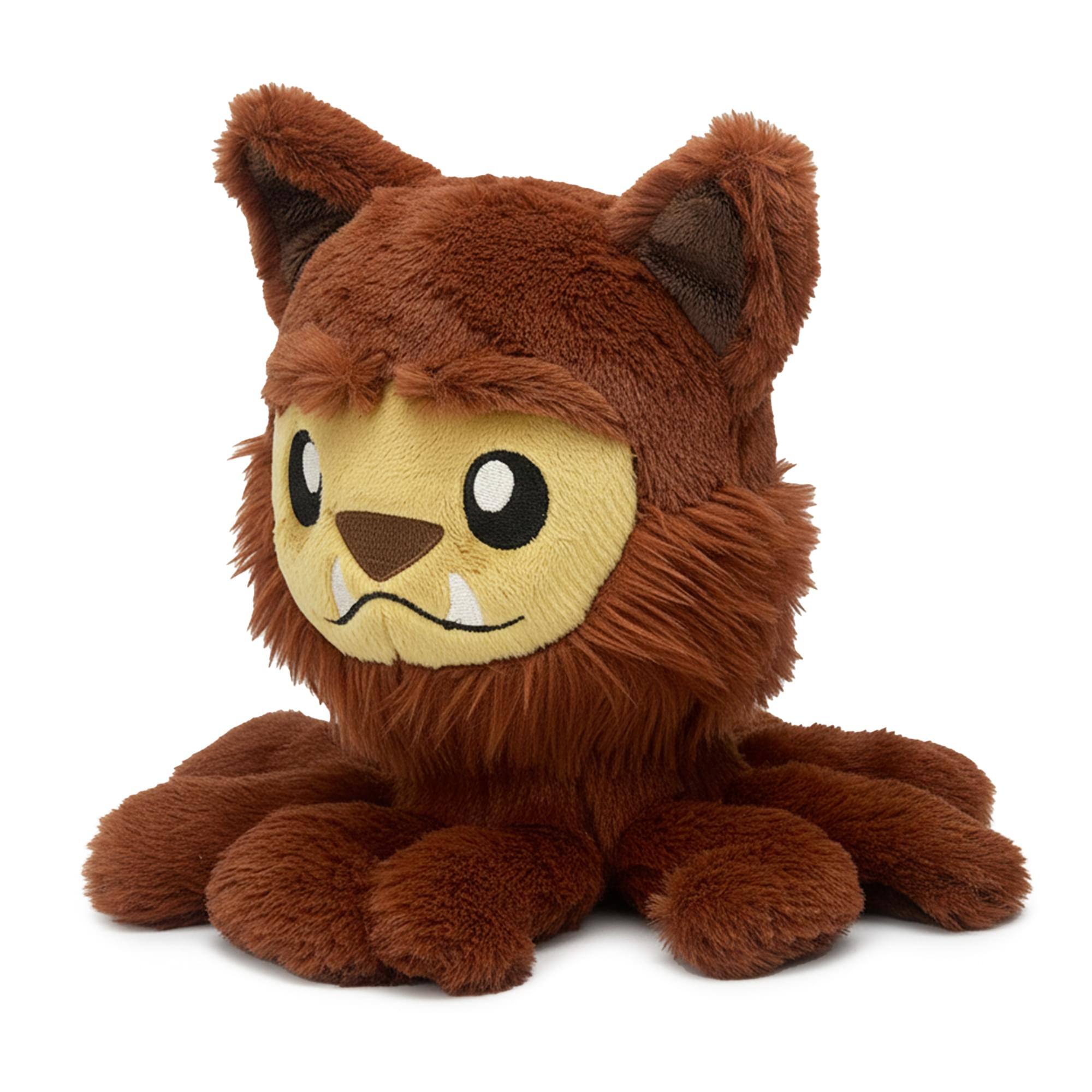 Alt View 1. Tentacle Kitty - Tentacle Kitty Timber 11 Inch Plush - Brown.