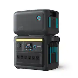 Anker - SOLIX C1000X Portable Power Station w/ 1 Expansion Battery for Home emergency /Outdoor/RV (2112 Wh Capacity)
