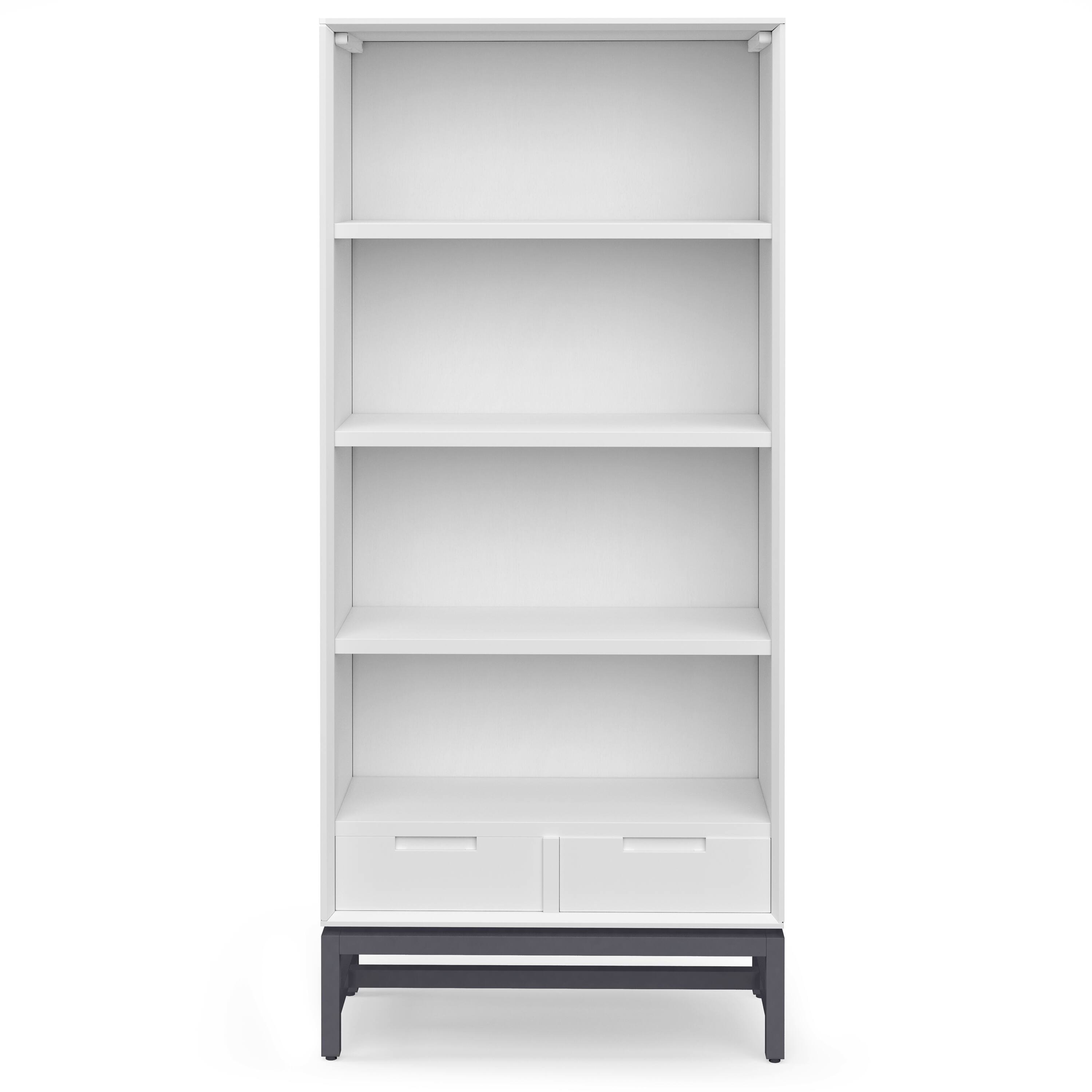 Alt View 2. Simpli Home - Banting 60 inch Desk and 30 inch Bookcase - White.