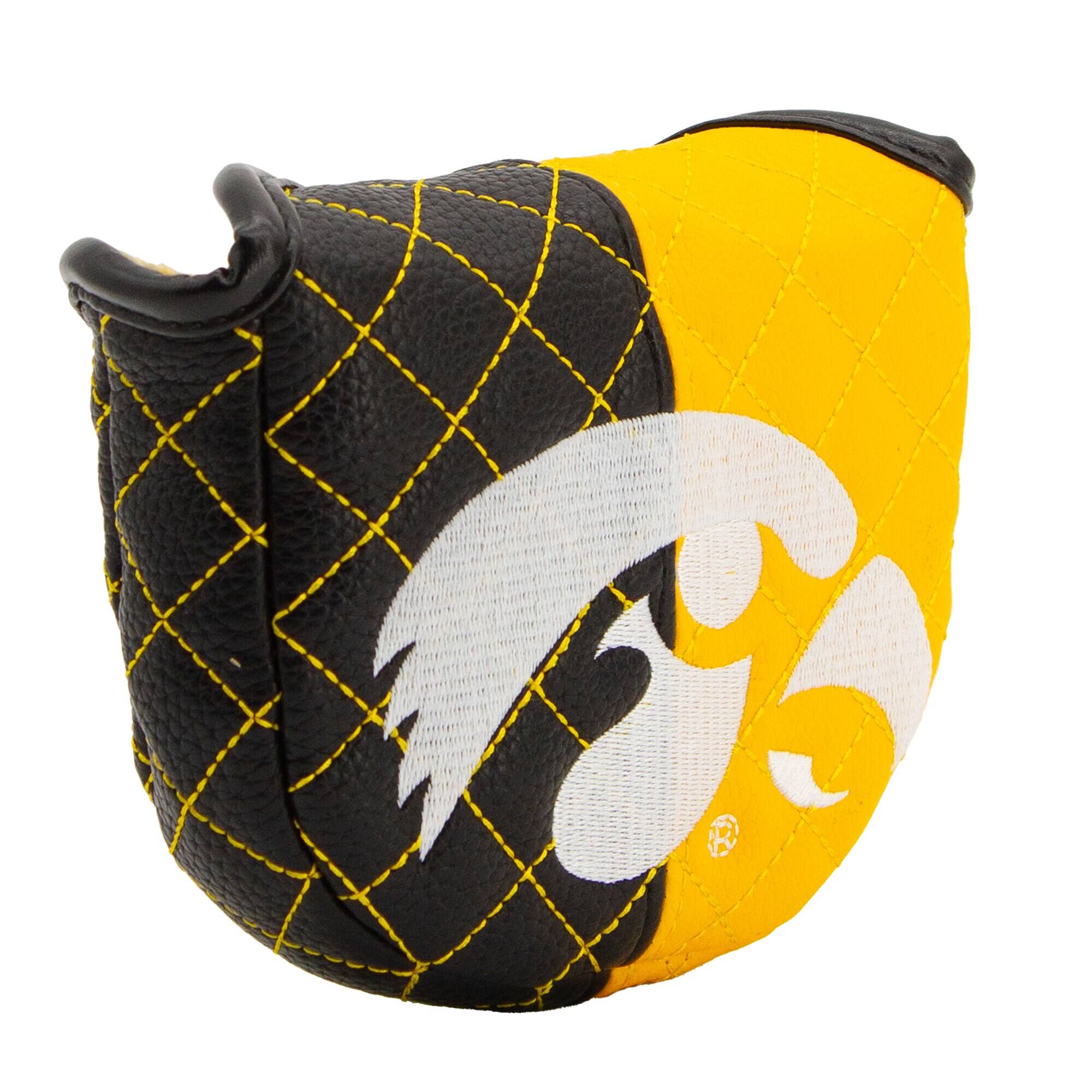 Alt View 2. Team Golf - Iowa Hawkeyes Quilted Mallet Putter Cover - Multicolor.