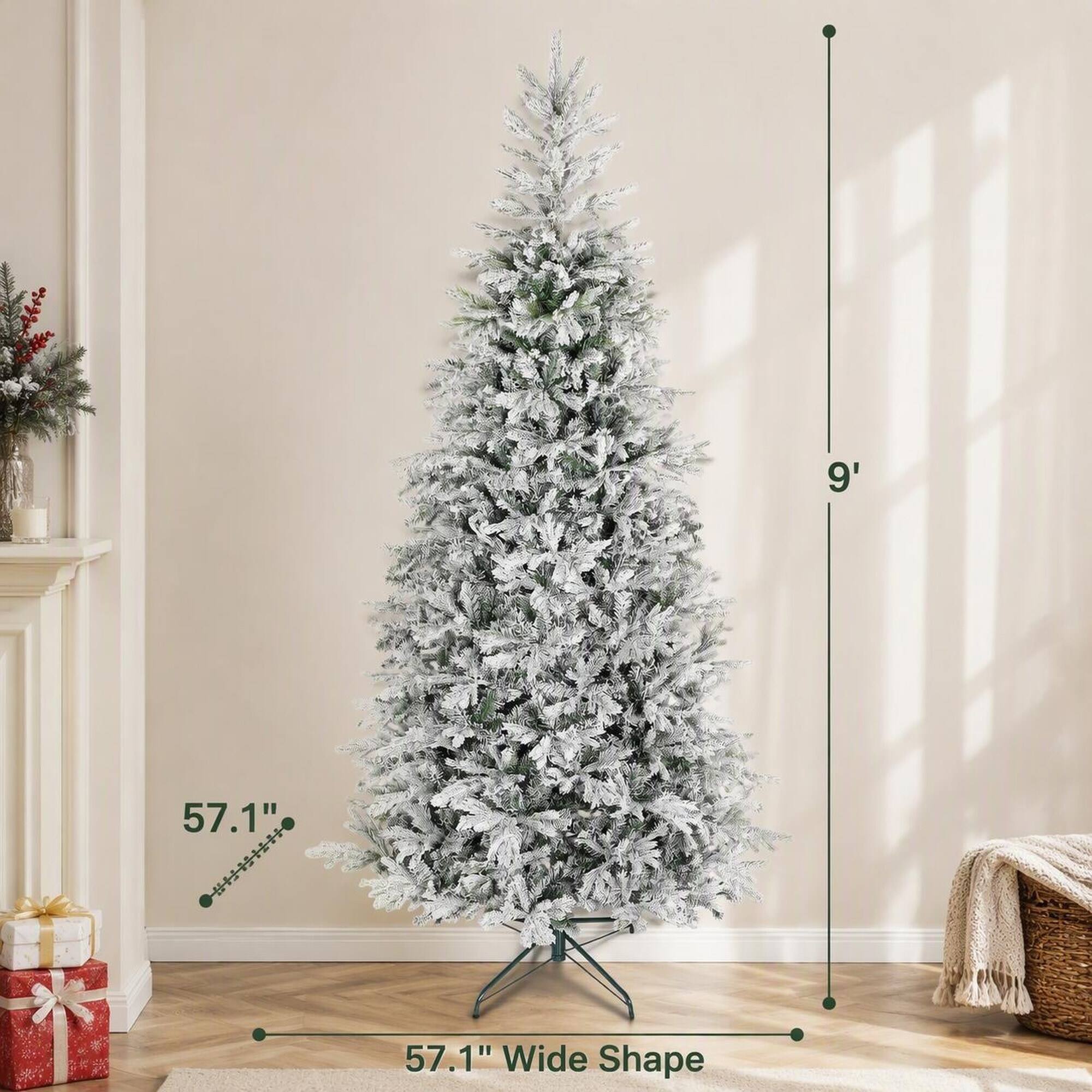 9'  
57.1"  
57.1" Wide Shape