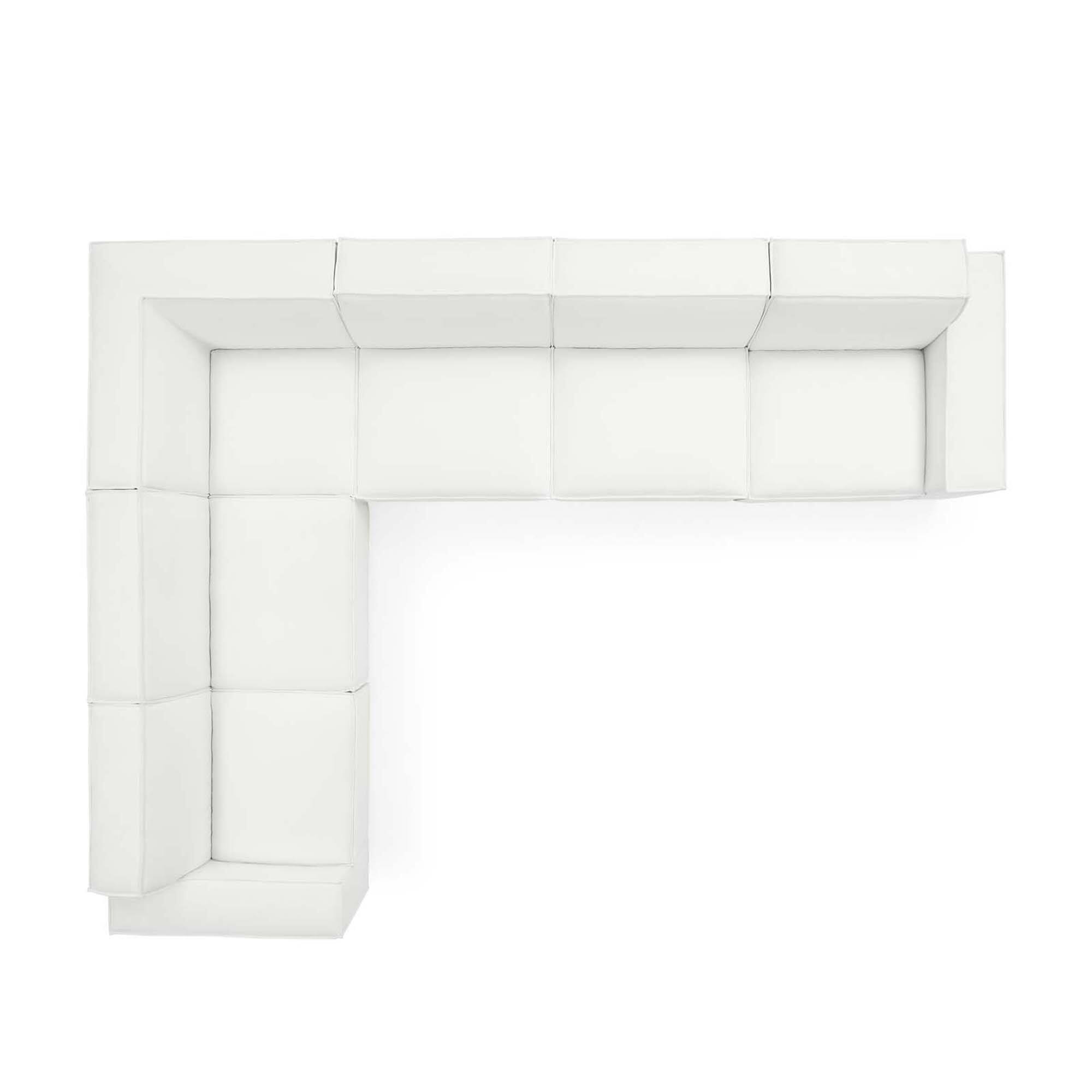 Angle. Modway - Restore 6-Piece Sectional Sofa by Modway - White.