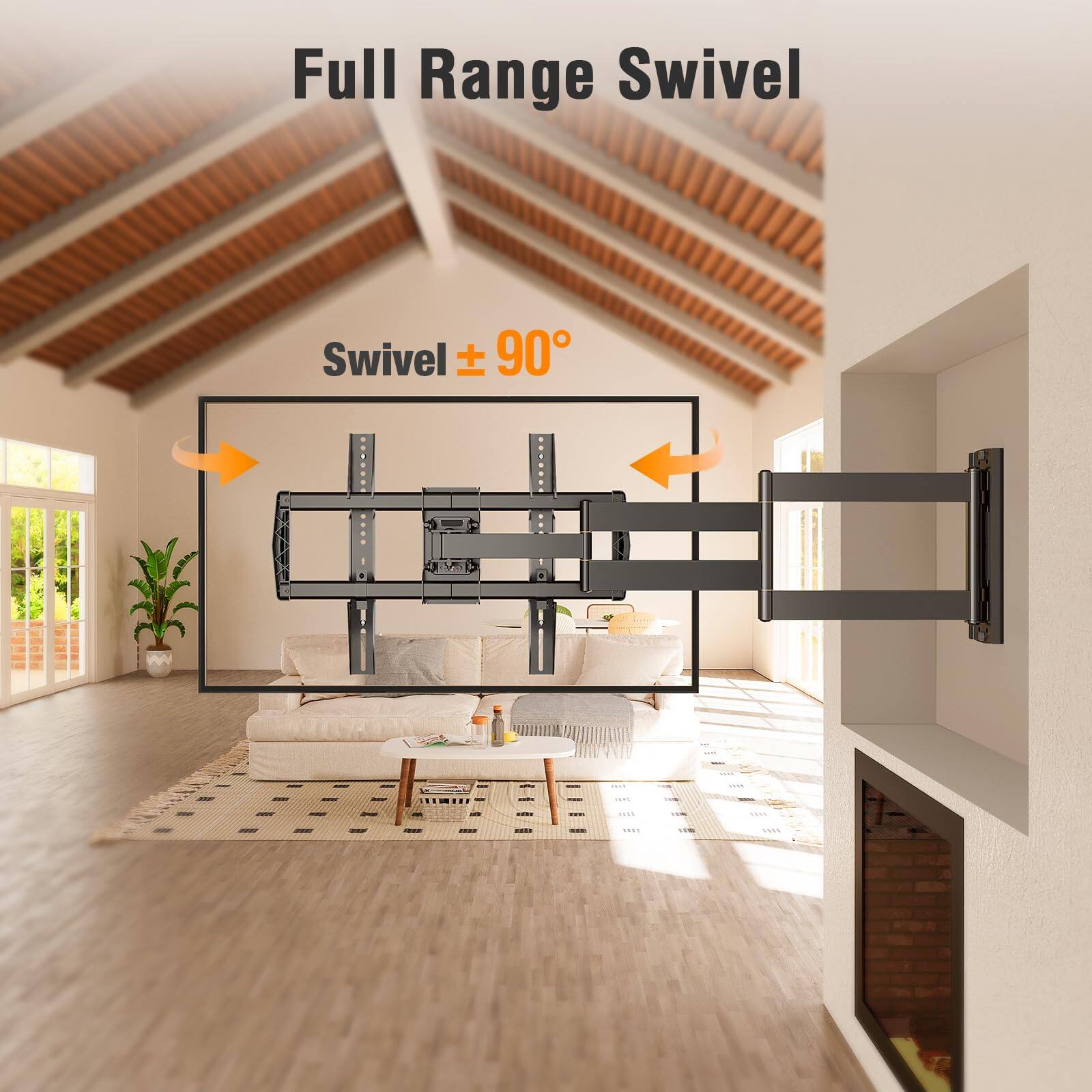 Full Range Swivel

Swivel ± 90°