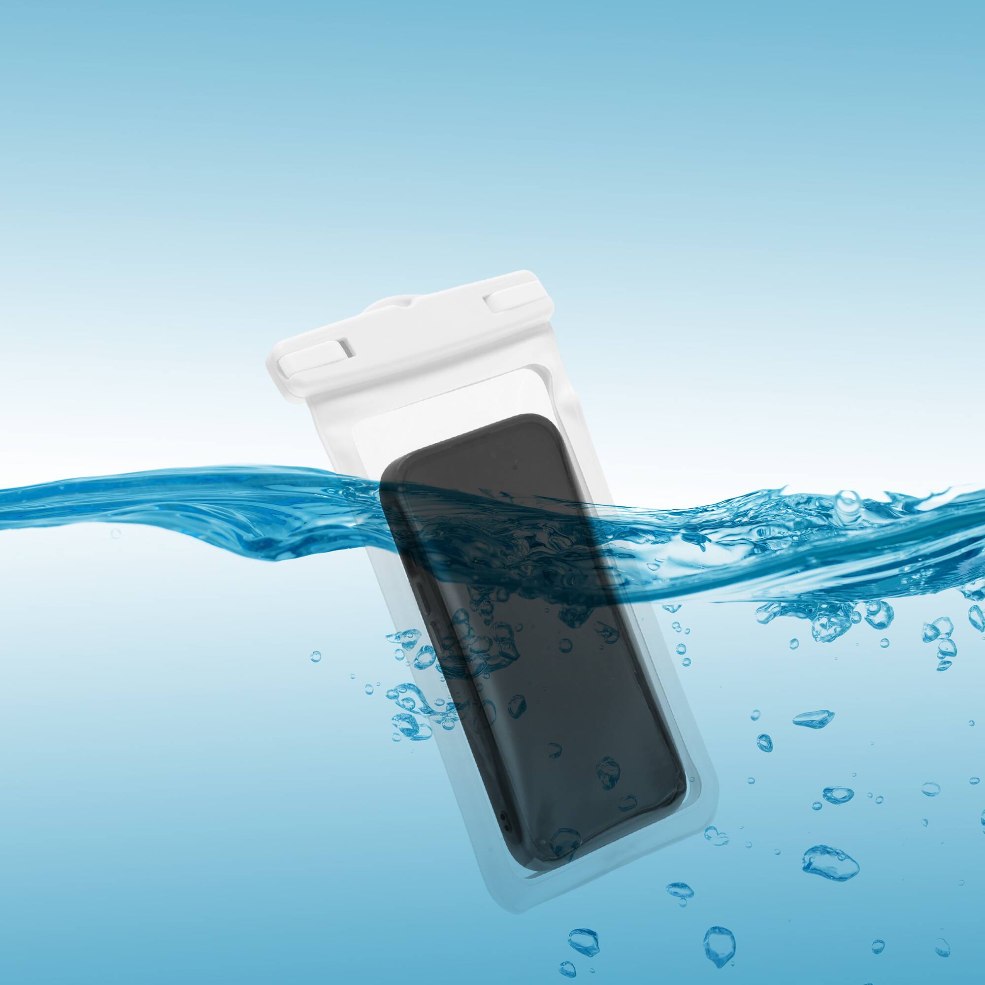 Alt View 3. Unique Bargains - 2pcs Mobile Waterproof Bag Universal Waterproof Case Compatible for Phone 4.53"x8.27" - White.