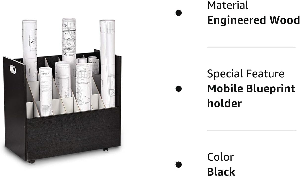 Material: Engineered Wood
Special Feature: Mobile Blueprint holder
Color: Black