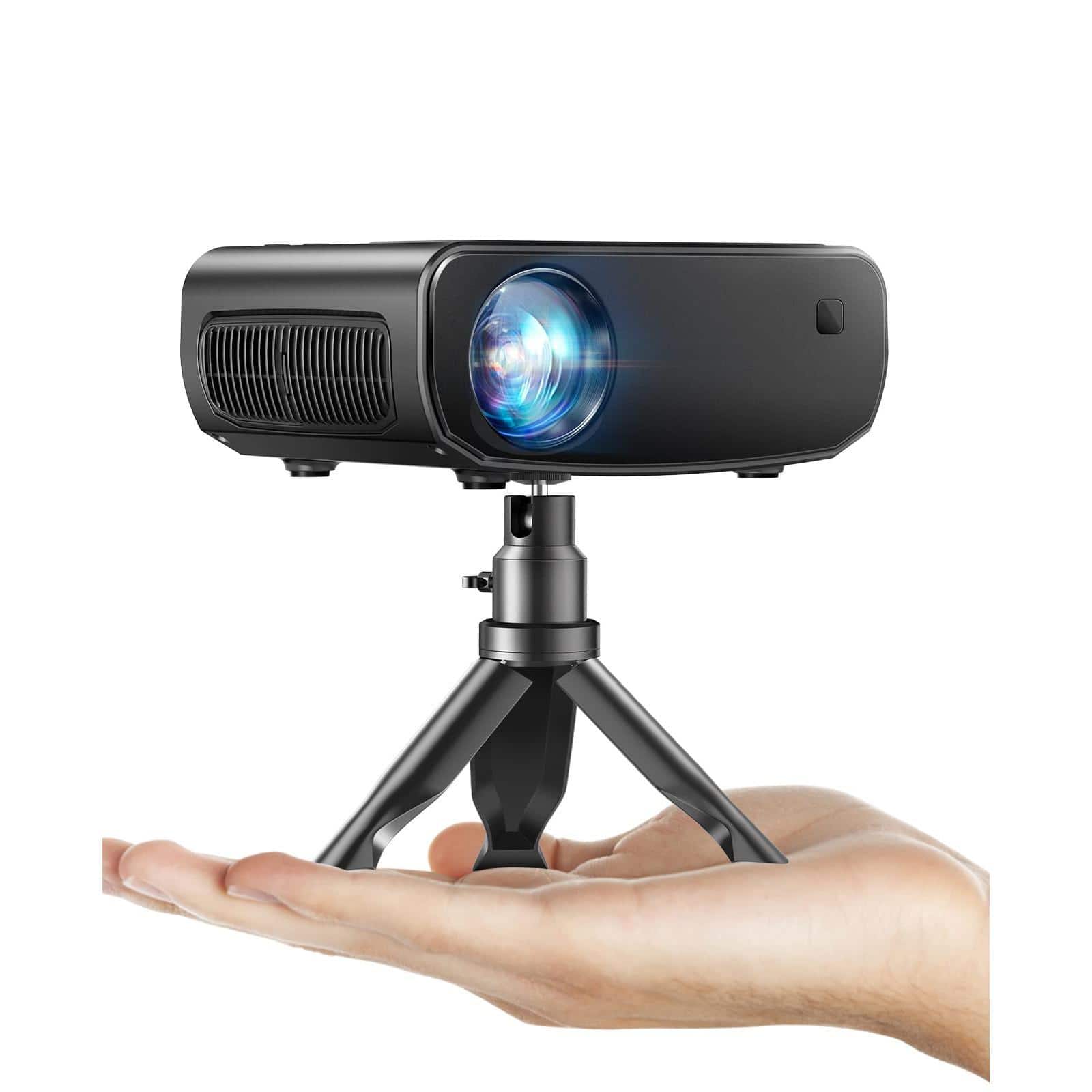 The Best Inks - Wifi Projector For 2024 Upgraded Mini With Tripod & Carry Bag Full Hd 1080p Supported 200" Display Portable - Default