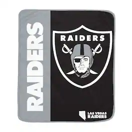 Pegasus - Las Vegas Raiders 50" x 60" Endzone Ultra Soft Throw Blanket - Multicolor