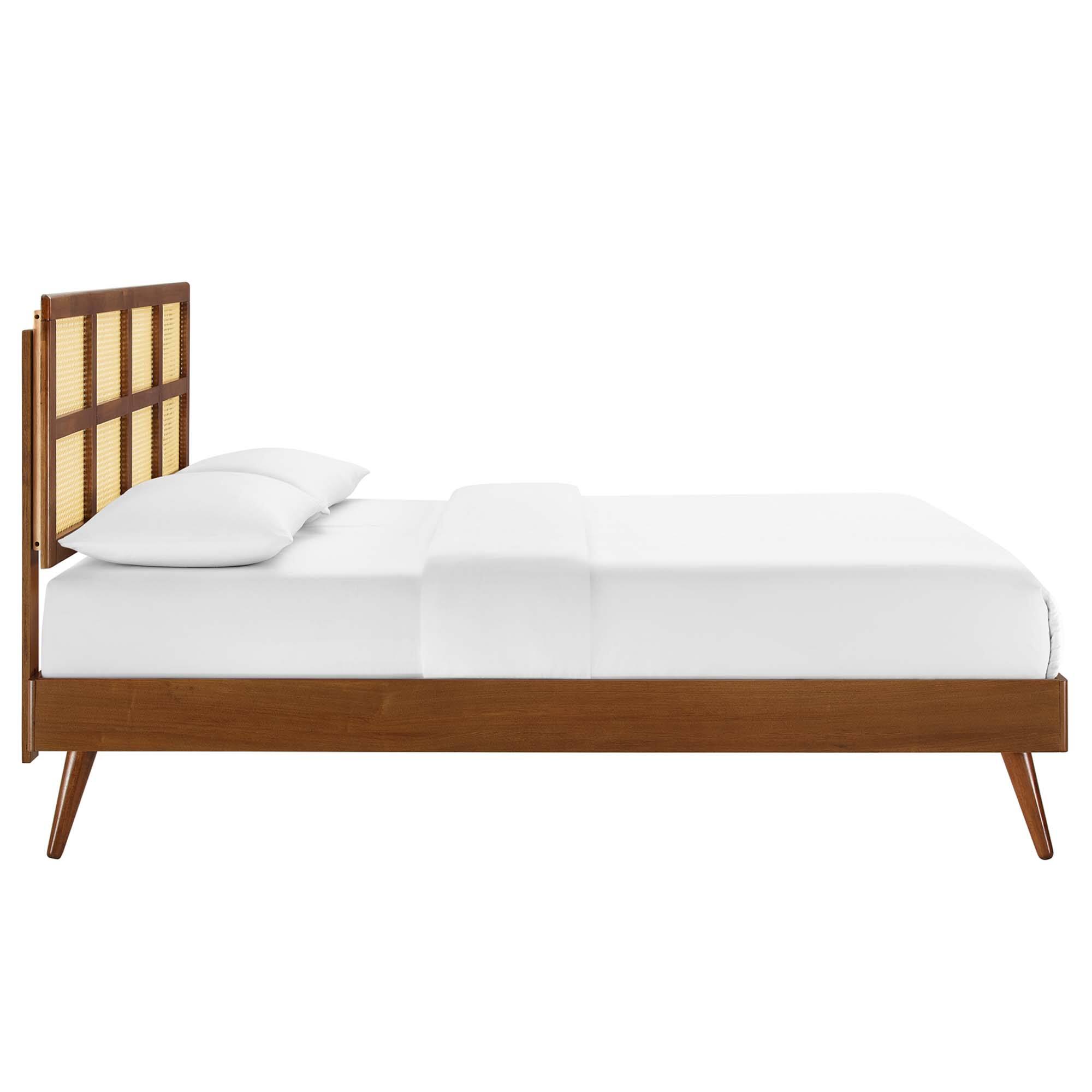 Alt View 1. Modway - Resort Performance Velvet Arched Round Twin Platform Bed - Brown.