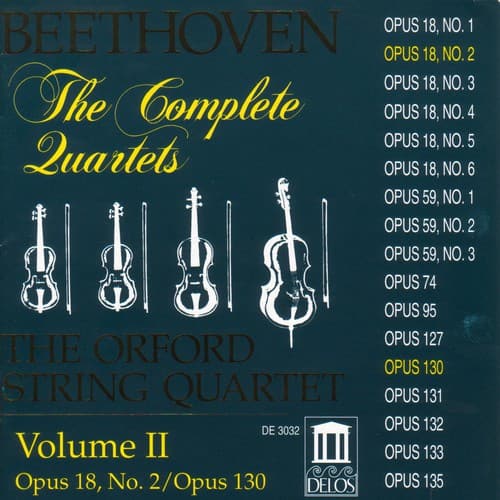 Orford String Quartet - Complete Quartets 2  - COMPACT DISCS