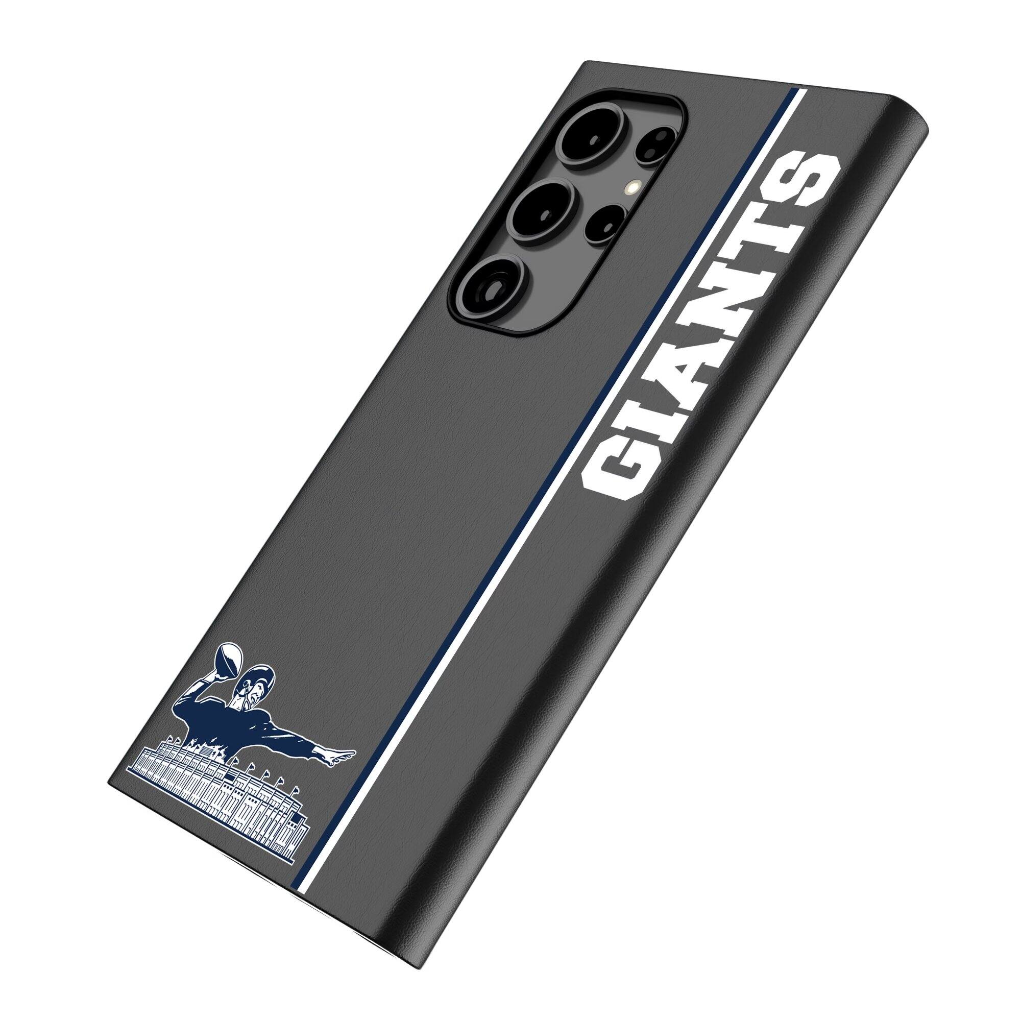 Alt View 1. Keyscaper - New York Giants Galaxy Magnetic Bump Case - S25 - Black.