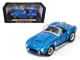 1966 Shelby Cobra Super Snake 1/18 Diecast Model Car by Shelby Collectibles - Blue