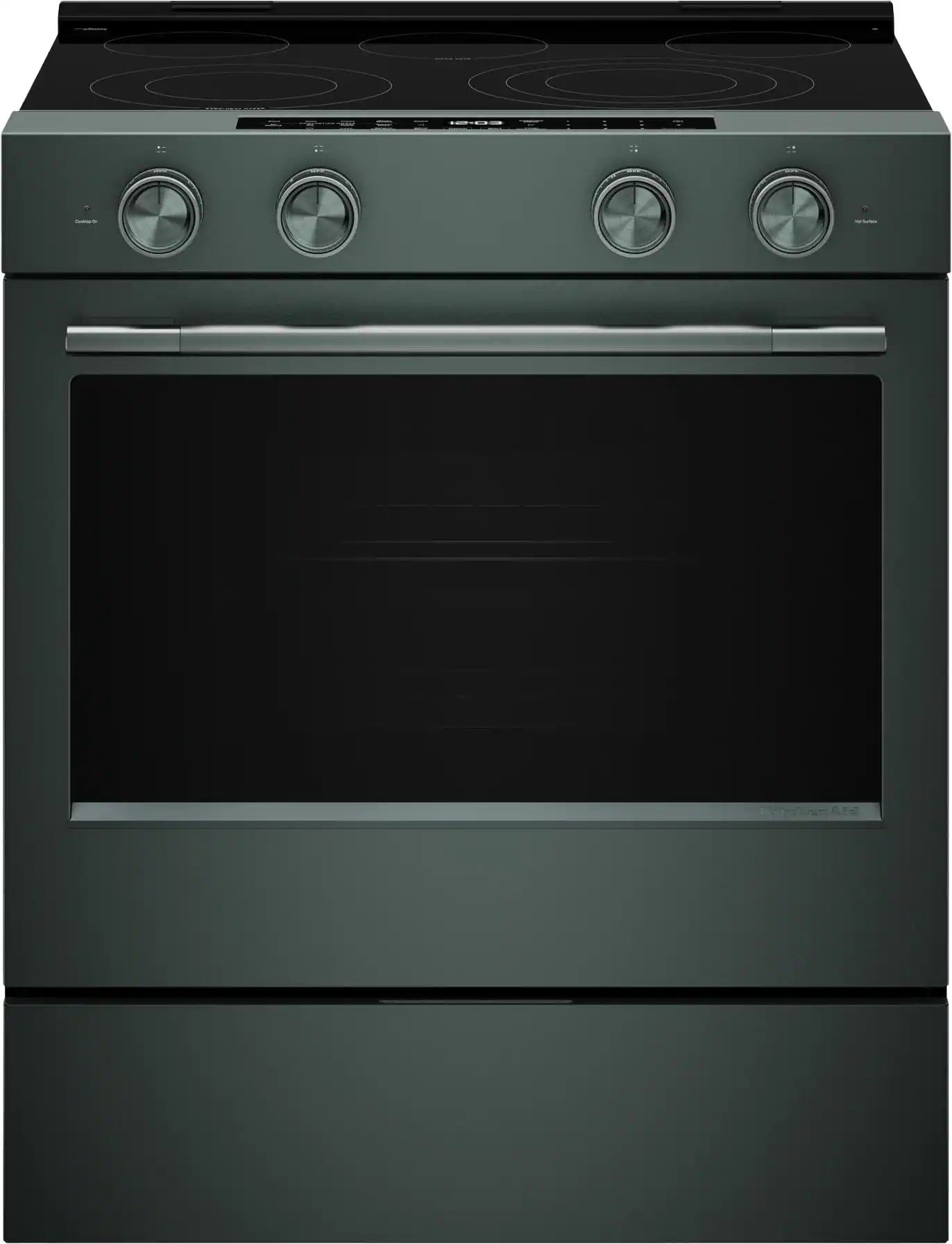 KitchenAid - 5.3 Cu. Ft. Smart Slide-In Electric Range with Two Even-Heat Hyper Elements and Convection Cooking Modes - Juniper