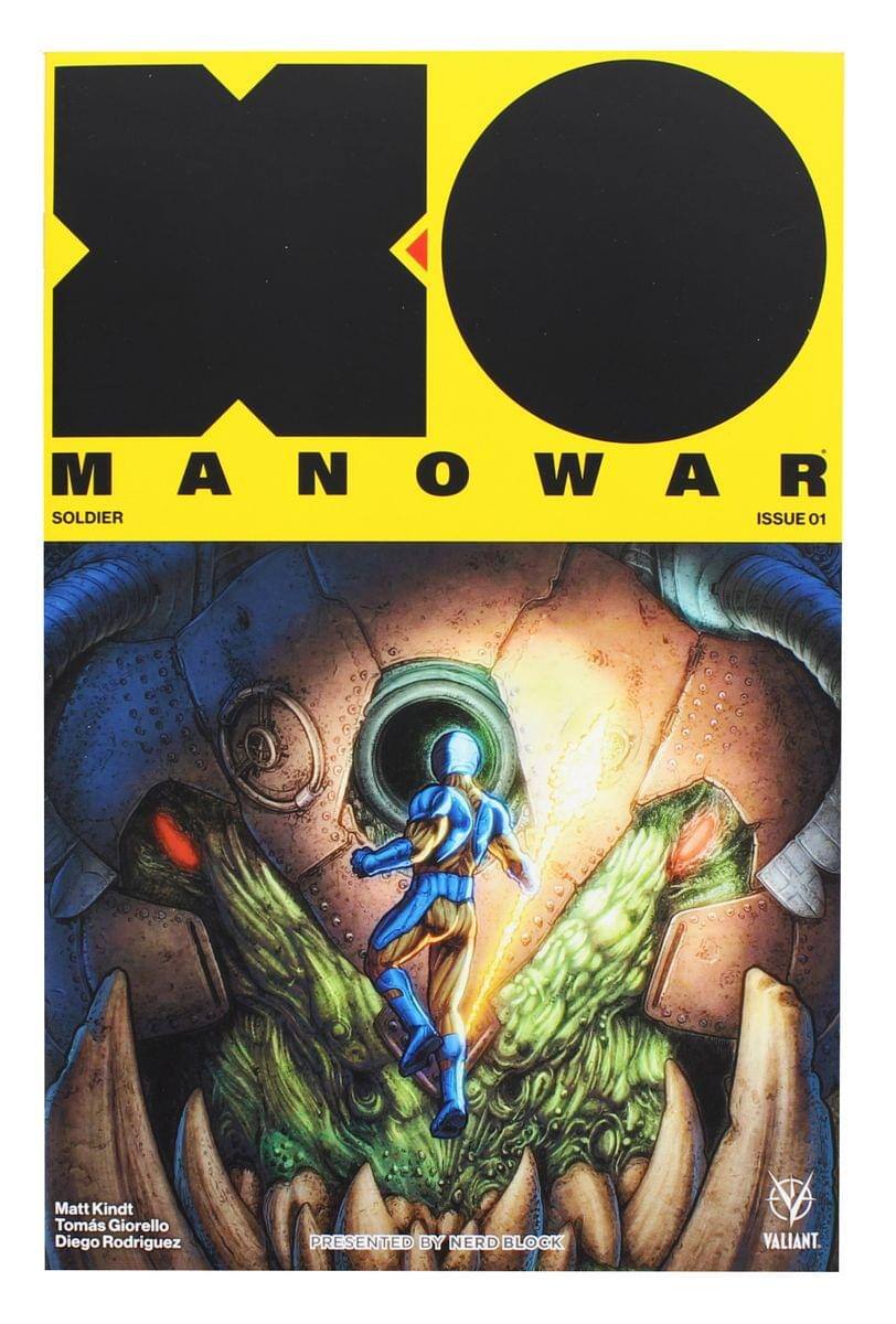 X-O Manowar: Soldier Issue 01  
Matt Kindt, Tomás Giorello, Diego Rodriguez  
Presented by Nerd Block Valiant