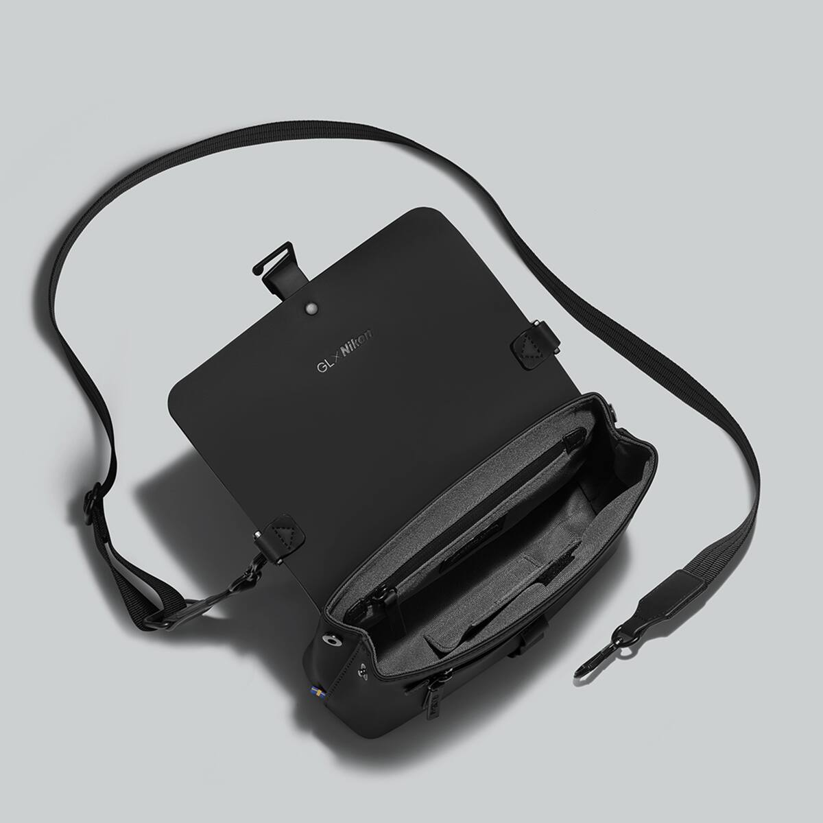 Alt View 3. Nikon - Nikon GL X Nikon Splash Crossbody Bag, Black.